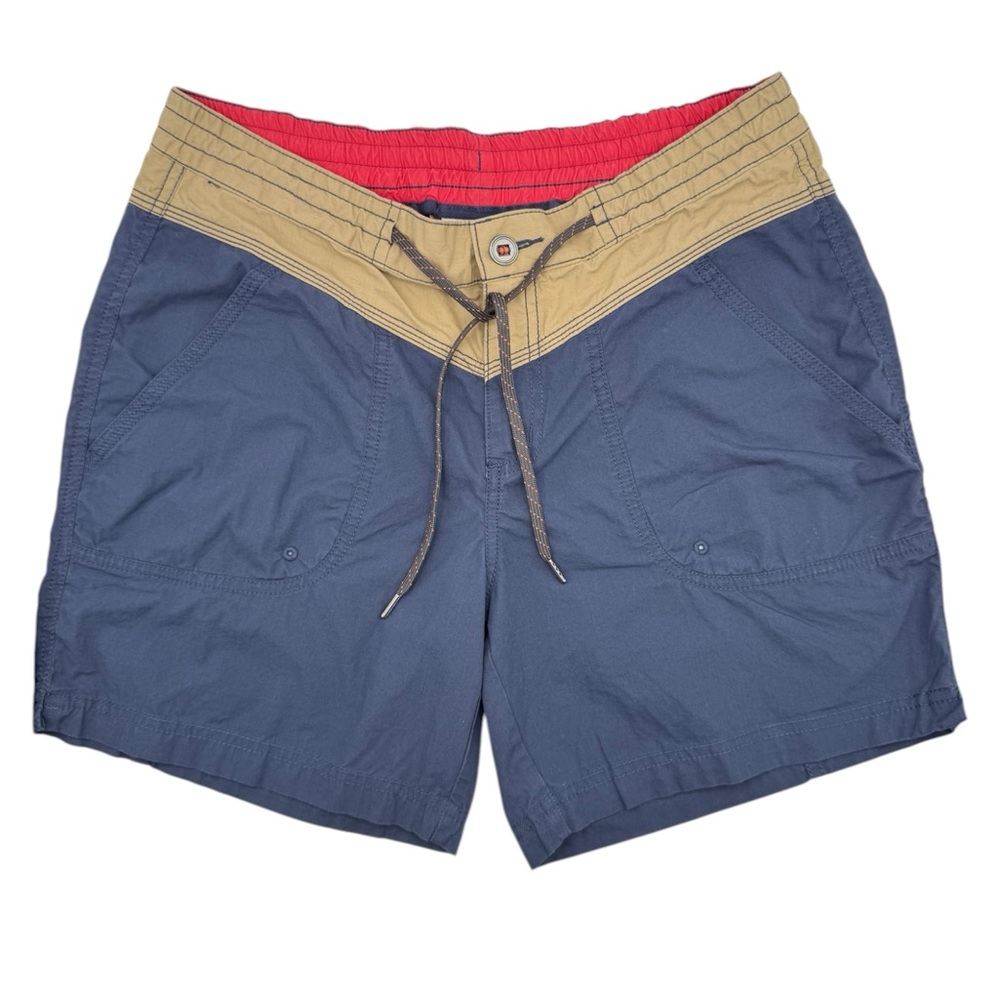 Columbia Women Down The Path Colorblock Hiking Shorts Blue Size 8 1504-23